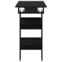 Mesa de Bar - Roble Negro - 102x55x103.5 cm - Hecha de Madera Elaborada by , Kitchen and dining tables - Ref: Foro24-862748, ...