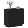 aparador Negro Roble 80x40x75 cm Madera elaborada | Foro24.es | Tu tienda online para hogar, jardín y más Foro24.es