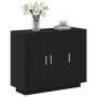 Aparador Negro Roble 92x35x75 cm Madera Ingenierizada | Foro24.es | Tu tienda online para hogar, jardín y más Foro24.es