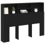 Cabecero - Roble Negro, 140x19x103.5 cm, Hecho de Madera Elaborada by , Headboards and footboards - Ref: Foro24-862752, Price...