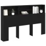Cabecera de en Roble Negro - 160x19x103.5 cm Hecha de Madera Ingeniería | Foro24.es | Tu tienda online para hogar, jardín y más Foro24.es