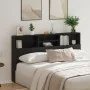 Cabecero con armario de roble negro 180x19x103,5 cm de , Cabeceros y pies de cama - Ref: Foro24-862754, Precio: 96,96 €, Desc...