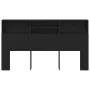 Cabecero con armario de roble negro 180x19x103,5 cm de , Cabeceros y pies de cama - Ref: Foro24-862754, Precio: 96,96 €, Desc...