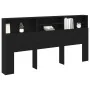 Cabecero de roble negro , 200x19x103.5 cm, Madera elaborada von , Kopf- und Fußteile - Ref: Foro24-862755, Preis: 101,43 €, R...