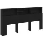 Cabecero de roble negro , 200x19x103.5 cm, Madera elaborada von , Kopf- und Fußteile - Ref: Foro24-862755, Preis: 101,43 €, R...