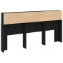 Cabecero de roble negro , 200x19x103.5 cm, Madera elaborada von , Kopf- und Fußteile - Ref: Foro24-862755, Preis: 101,43 €, R...