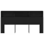 Cabecero de roble negro , 200x19x103.5 cm, Madera elaborada von , Kopf- und Fußteile - Ref: Foro24-862755, Preis: 101,43 €, R...