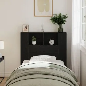Cabecera de cama Negro Roble 100x19x104.5 cm Hecha de Madera Elaborada by , Headboards and footboards - Ref: Foro24-862756, P...
