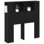 Cabecera de cama Negro Roble 100x19x104.5 cm Hecha de Madera Elaborada by , Headboards and footboards - Ref: Foro24-862756, P...
