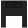 Cabecera de cama Negro Roble 100x19x104.5 cm Hecha de Madera Elaborada by , Headboards and footboards - Ref: Foro24-862756, P...