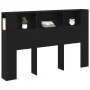 Cabecero de Armario de Roble Negro - 160x19x104.5 cm Hecho de Madera Ingenierada von , Kopf- und Fußteile - Ref: Foro24-86275...