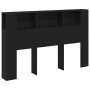 Cabecero de Armario de Roble Negro - 160x19x104.5 cm Hecho de Madera Ingenierada von , Kopf- und Fußteile - Ref: Foro24-86275...