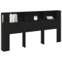 Cabecero Negro Roble 200x18,5x104,5 cm | Foro24.es | Tu tienda online para hogar, jardín y más Foro24.es