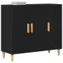 Aparador Negro de Roble 90x34x80 cm en Madera | Foro24.es | Tu tienda online para hogar, jardín y más Foro24.es