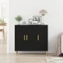 Aparador Negro de Roble 90x34x80 cm en Madera | Foro24.es | Tu tienda online para hogar, jardín y más Foro24.es