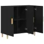 Aparador Negro de Roble 90x34x80 cm en Madera | Foro24.es | Tu tienda online para hogar, jardín y más Foro24.es
