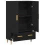 Highboard de en Roble Negro, 70x31x115 cm, Hecho de Madera Elaborada by , Sideboards - Ref: Foro24-862763, Price: 114,51 €, D...