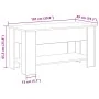 Mesa de café de roble negro - 101x49x52 cm fabricada con madera engineered | Foro24.es | Tu tienda online para hogar, jardín y más Foro24.es