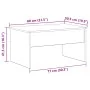 Mesa de Café de Roble Negro - 80 x 50.5 x 41.5 cm by , Coffee table - Ref: Foro24-862766, Price: 75,10 €, Discount: -5%%