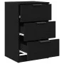 Mesitas de Noche 2 paquetes Negro Roble 40x65x65 cm Hechas de Madera Elaborada | Foro24.es | Tu tienda online para hogar, jardín y más Foro24.es