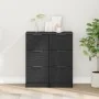 Consolas 2 pcs Negro Roble 30x30x70 cm Madera elaborada | Foro24.es | Tu tienda online para hogar, jardín y más Foro24.es
