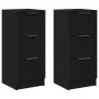 Consolas 2 pcs Negro Roble 30x30x70 cm Madera elaborada | Foro24.es | Tu tienda online para hogar, jardín y más Foro24.es