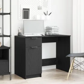 Escritorio de roble negro - 100x50x75 cm - Hecho de madera elaborada de , Escritorios - Ref: Foro24-862779, Precio: 93,69 €, ...