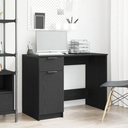 Escritorio de roble negro - 100x50x75 cm - Hecho de madera elaborada von , Schreibtische - Ref: Foro24-862779, Preis: 93,69 €...