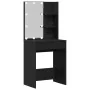 Mesa de tocador LED en Roble Negro, 60x40x140 cm, Hecha de Madera Elaborada de , Tocadores para dormitorios - Ref: Foro24-862...