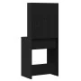 Mesa de tocador LED en Roble Negro, 60x40x140 cm, Hecha de Madera Elaborada de , Tocadores para dormitorios - Ref: Foro24-862...