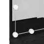 Mesa de tocador LED en Roble Negro, 60x40x140 cm, Hecha de Madera Elaborada de , Tocadores para dormitorios - Ref: Foro24-862...
