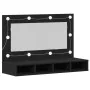 Armario Espejo LED en Roble Negro - 90x31.5x62 cm von , Badezimmerwaschtische - Ref: Foro24-862781, Preis: 89,23 €, Rabatt: -5%%