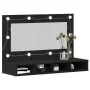 Armario Espejo LED en Roble Negro - 90x31.5x62 cm von , Badezimmerwaschtische - Ref: Foro24-862781, Preis: 89,23 €, Rabatt: -5%%