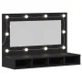 Armario Espejo LED en Roble Negro - 90x31.5x62 cm von , Badezimmerwaschtische - Ref: Foro24-862781, Preis: 89,23 €, Rabatt: -5%%