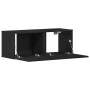 Armarios de Pared para TV (Juego de 2) - Roble Negro, 80x30x30 cm, Hecho de Madera Elaborada von , TV-Möbel - Ref: Foro24-862...