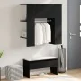 Armario de Pasillo Roble Negro Madera Elaborada 97.5 x 37 x 99 cm von , Schränke und Lagerung - Ref: Foro24-862791, Preis: 83...