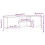 Mueble para TV de Madera Vieja 150x30x50 cm en Madera Estratificada | Foro24.es | Tu tienda online para hogar, jardín y más Foro24.es
