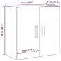 Armario de pared de roble negro - 60x30x60 cm by , Lockers and storage cabinets - Ref: Foro24-862799, Price: 64,34 €, Discoun...