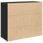 Tablero Negro de Roble 33x80x70 cm Madera Ingenierizada | Foro24.es | Tu tienda online para hogar, jardín y más Foro24.es
