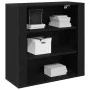 Armario de Pared Negro Roble 80x33x80 cm Madera Elaborada de , Armarios y almacenamiento - Ref: Foro24-862803, Precio: 69,93 ...