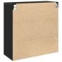 Armario de Pared Negro Roble 80x33x80 cm Madera Elaborada de , Armarios y almacenamiento - Ref: Foro24-862803, Precio: 69,93 ...