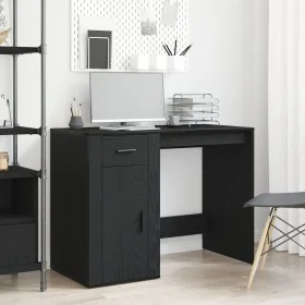 Escritorio Negro Roble 100x49x75 cm Madera Elaborada von , Schreibtische - Ref: Foro24-862804, Preis: 115,20 €, Rabatt: -5%%