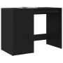 Escritorio Negro Roble 100x49x75 cm Madera Elaborada von , Schreibtische - Ref: Foro24-862804, Preis: 115,20 €, Rabatt: -5%%