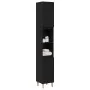 Armario de baño Negro Roble 30x30x190 cm Madera elaborada von , Badezimmerwaschtische - Ref: Foro24-862805, Preis: 83,08 €, R...