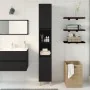 Armario de baño Negro Roble 30x30x190 cm Madera elaborada von , Badezimmerwaschtische - Ref: Foro24-862805, Preis: 83,08 €, R...