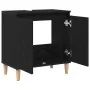Mueble de lavabo Negro Roble 58x33x60 cm Madera elaborada von , Badezimmerwaschtische - Ref: Foro24-862809, Preis: 50,80 €, R...