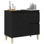 Gabinete de fregadero Madera de roble negra 65x33x60 cm Madera elaborada von , Badezimmerwaschtische - Ref: Foro24-862811, Pr...
