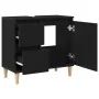 Gabinete de fregadero Madera de roble negra 65x33x60 cm Madera elaborada von , Badezimmerwaschtische - Ref: Foro24-862811, Pr...