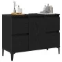 Gabinete para lavabo de baño negro roble 80x33x60 cm de madera by , bathroom vanities - Ref: Foro24-862814, Price: 97,68 €, D...