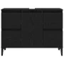 Gabinete para lavabo de baño negro roble 80x33x60 cm de madera by , bathroom vanities - Ref: Foro24-862814, Price: 97,68 €, D...